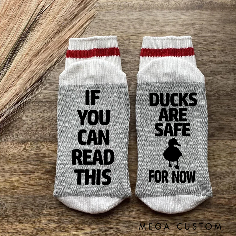 Personalized Hunting Socks Funny Duck Hunter Socks Gifts for Dad Husband Grandpa
