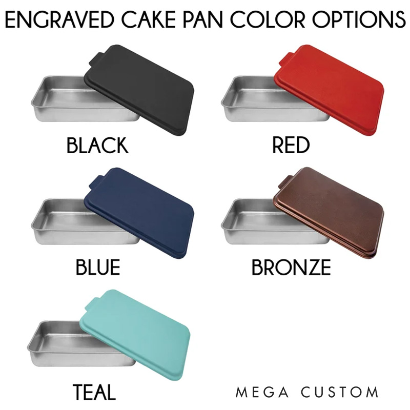 Personalized Name Kitchen Baking Pan with Lid Aluminum Kitchen Bakeware for Baker Mom Grandma Gift Baking Lover Gifts