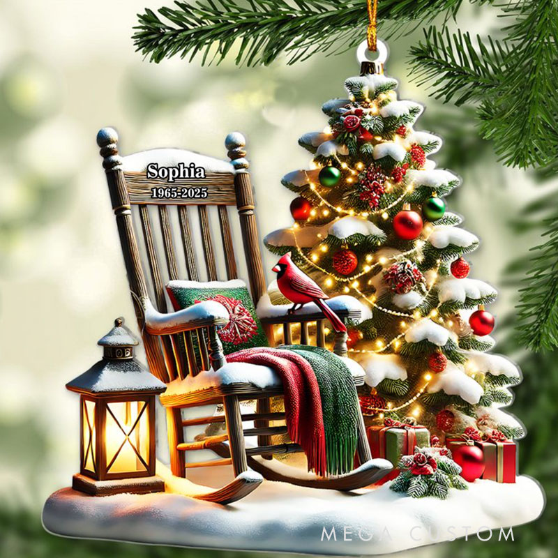 Personalized Memorial Ornament Christmas In Heaven Ornament Memorial Day Ornament Loss Ornament Funeral Ornaments