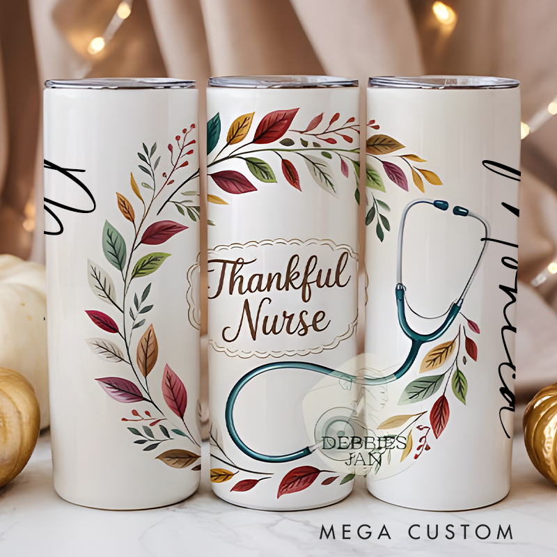 Personalized Nurse 20-ounce Tumbler Nurse Tumbler 20-ounce Insulated Tumbler Stainless Steel Tumbler