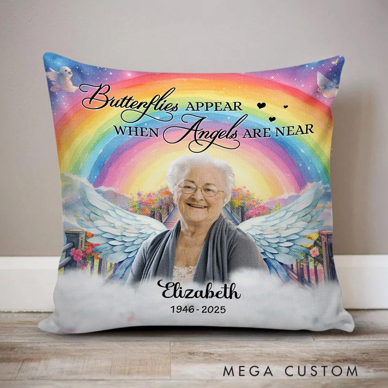 Personalized Photo Memorial Pillow I Am Always With You Sympathy Gift