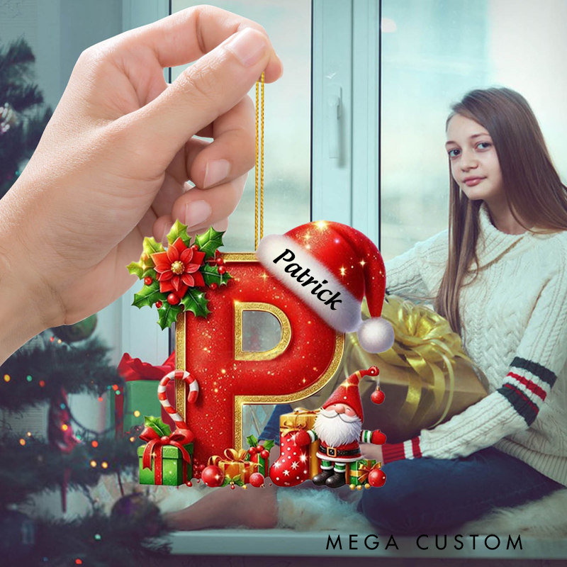 Personalized Colorful 26 Letters Acrylic Christmas Ornament Set Personalized Alphabet Decor for Tree and Home