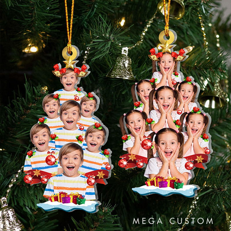  Personalized Christmas Tree Photo Ornament