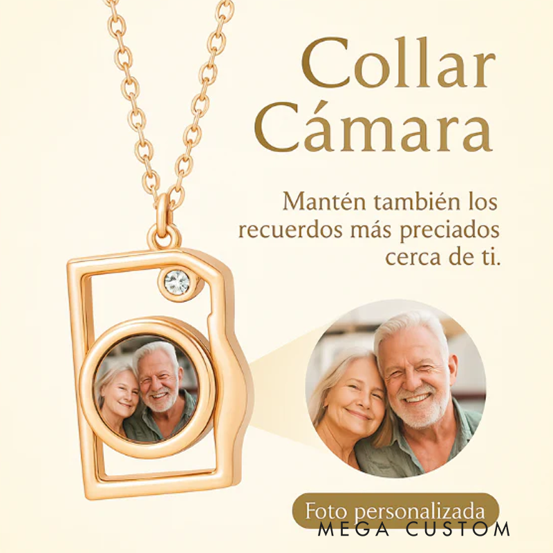 Personalized Photo Brass Heart Necklace With Picture Inside Mini Camera Locket Necklace Birthday Gifts