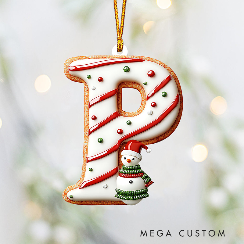 Personalized Kids Christmas Cake Ornament