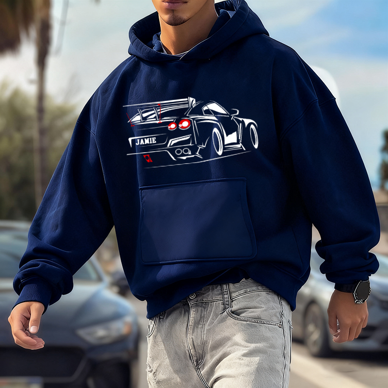 Personalized Hoodies for Racers and Racing Lovers with Car Design Racing Lovers Unique Gift
