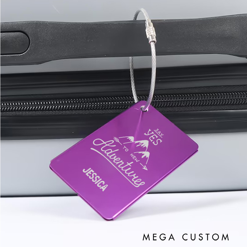 Personalized Luggage Tag Engraved Luggage Tag Baggage ID Tag for Outdoor Lovers Gift