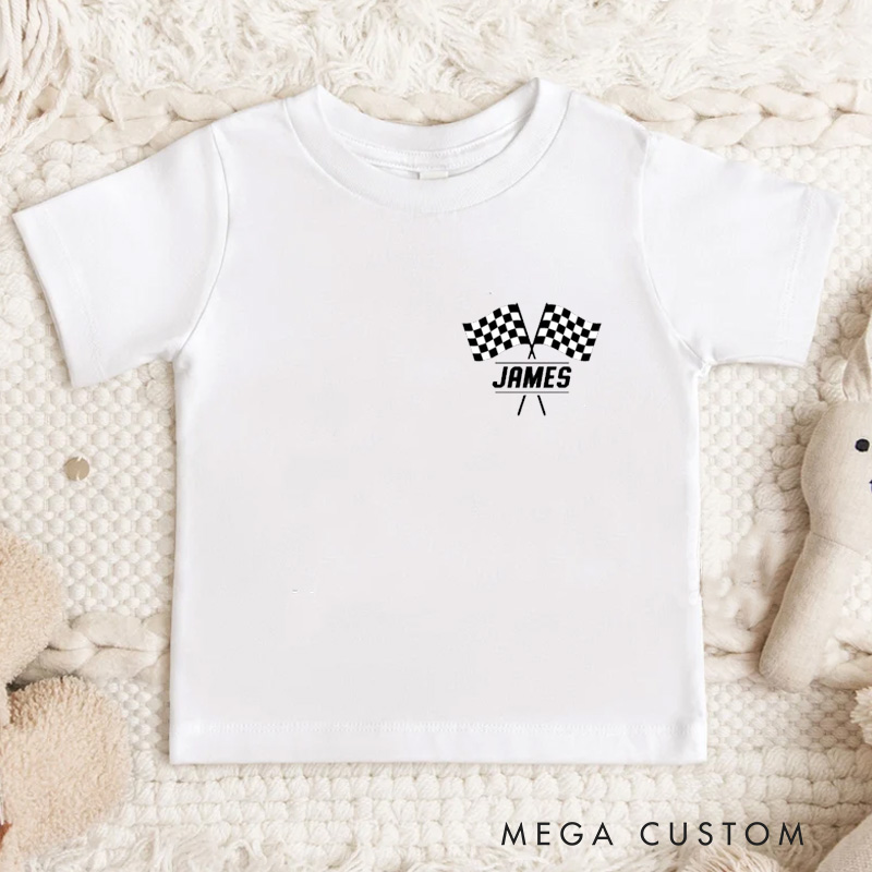 Personalized Pit Crew Shirt Matching Family Racing Birthday Shirt Motocross Shirt Pit Crew Checkered Flag Shirt Race Team Shirt