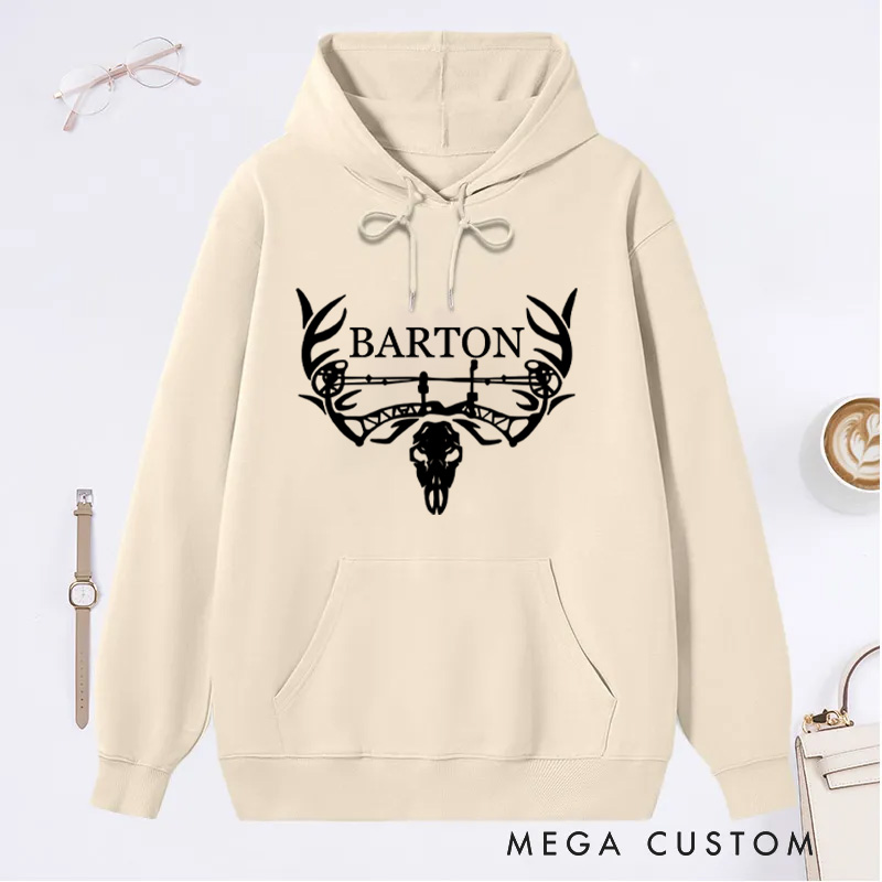Personalized Bow Hunter Hoodie Hoodie Hunting Sweatshirt Archery Inspired Sweatshirt Outdoorsman Enthusiast Hoodie Gift for Hunting