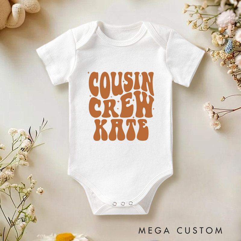 Personalized Cousin Crew Baby Onesie Cute Cousin Gift Funny Baby Gift
