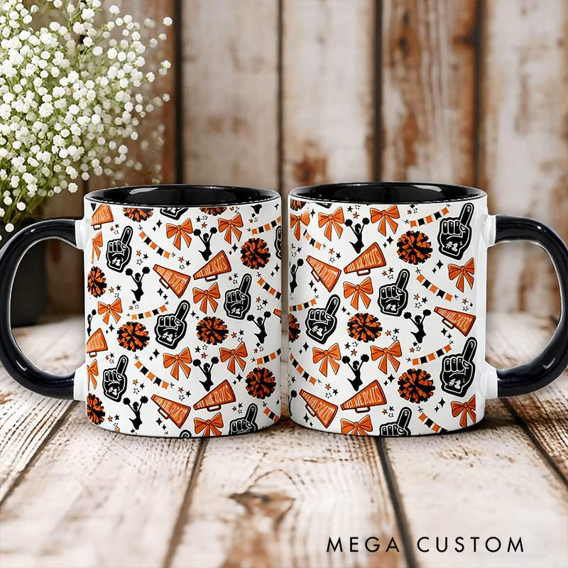 Personalized Cheerleading Mug with Custom Design Perfect for Cheerleaders and Fans