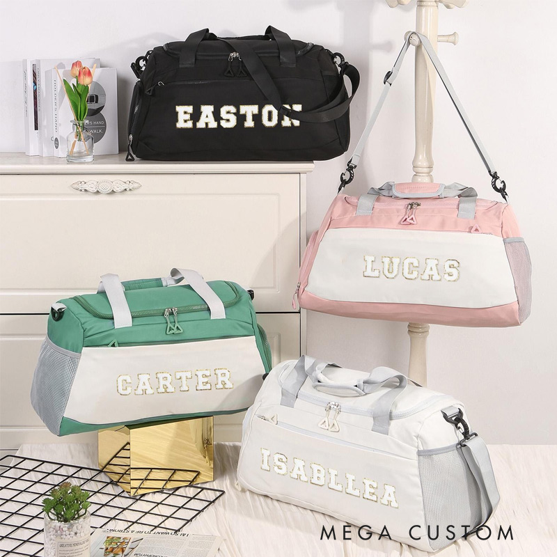 Personalized Name Duffel Large Bag Embroidered Travel Bag Monogrammed Yoga Duffle Bag Weekender Bag Gym Bag Hospital Bag Dance Bag Gift