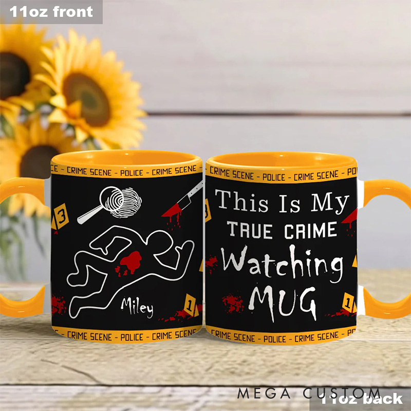 Personalized This Is My True Crime Watching Mug TV Show Mug Movie Lover Gift for Friend Birthday Gift
