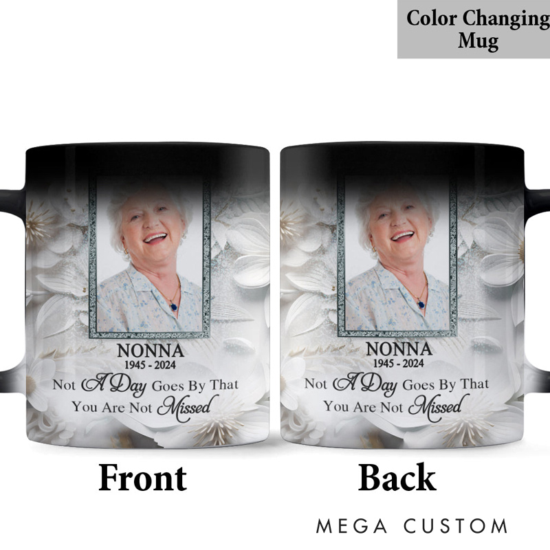 Personalized Color Changing Mug Custom Photo I'm Always With You Ceramic Coffee Cup Sympathy Gift Memorial Gift for Family