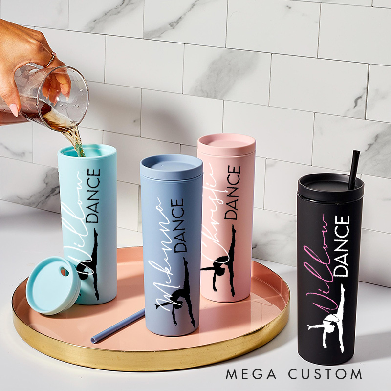Personalized Dance Tumbler Gifts for Dance Teacher Dance Lover Tumbler Gift for Kids Friend Granddaughter