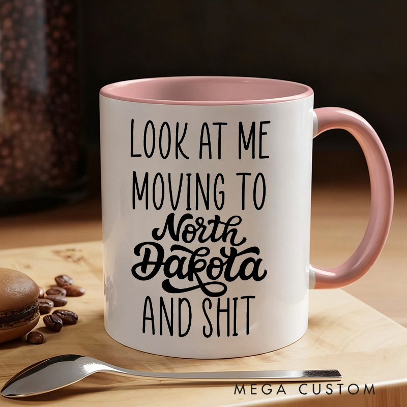 Personalized Look At Me Moving To Massachusetts Mug Gift Funny Moving Away Present Massachusetts Coffee Cup Going Away Goodbye Gift for Friend Family