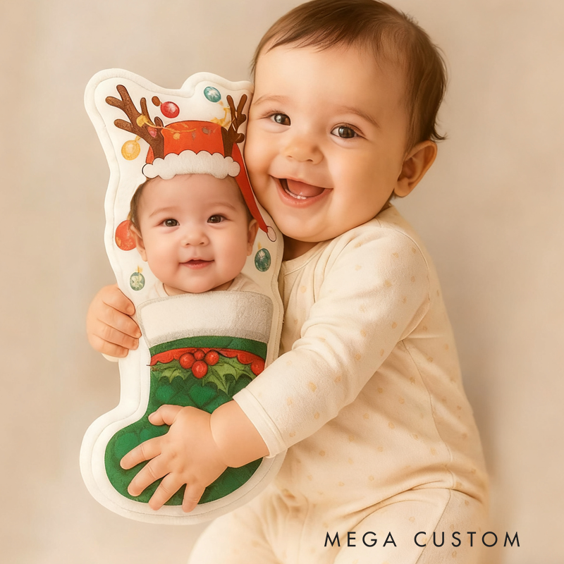 Personalized Pillow Custom 3D Shaped Pillow Custom 3D Photo Pillow Christmas Gift for Kids Family