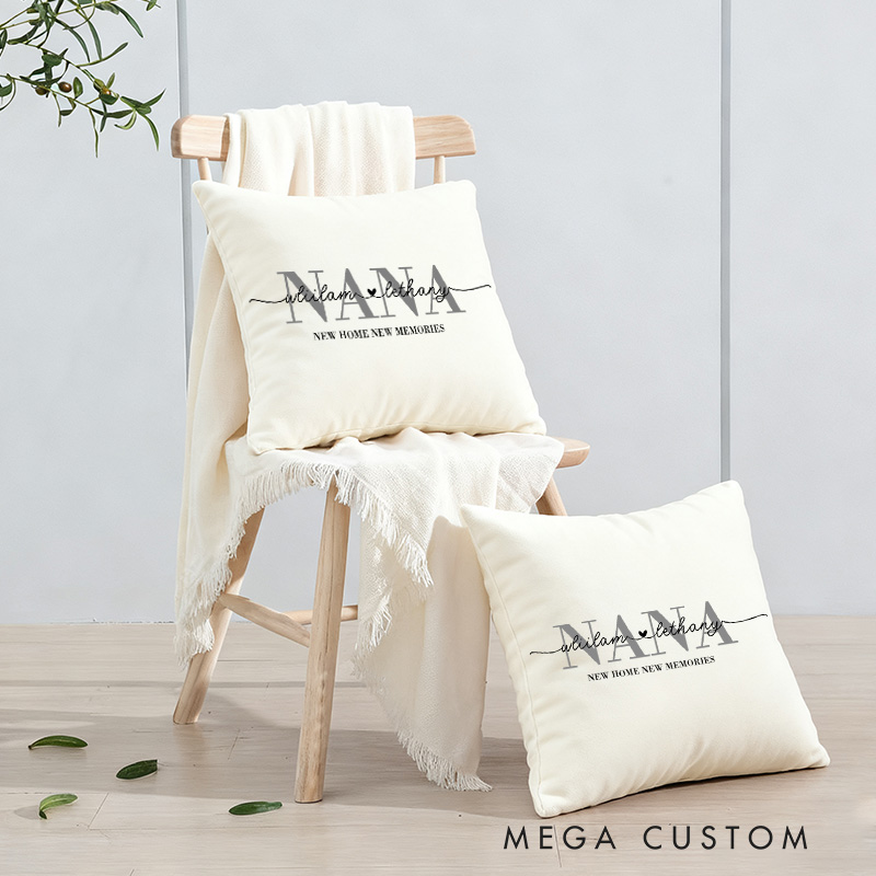Personalized Nana Gift Mothers Day Pillow Personalized Pillow Covers Custom Pillowcases Custom Pillow Nana Mothers Day Gift Housewarming Gift