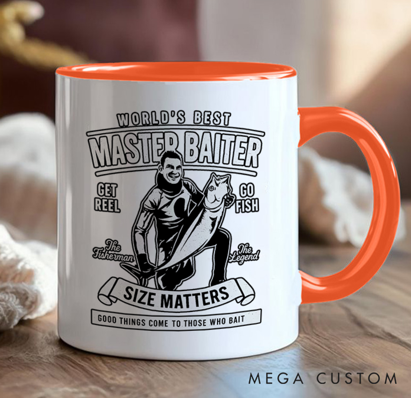 Personalized Fishing Mug Custom Photo Mug Funny Fishing Photo Mug Funny Gift for Anglers Unique Coffee Cup for Fishing Lovers