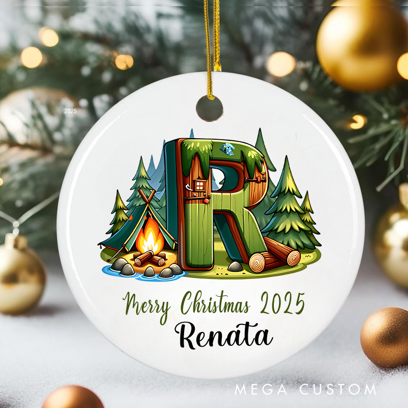 Personalized Outdoor Camping Christmas Ornament 2025 Camping Holiday Decor Holiday Gift