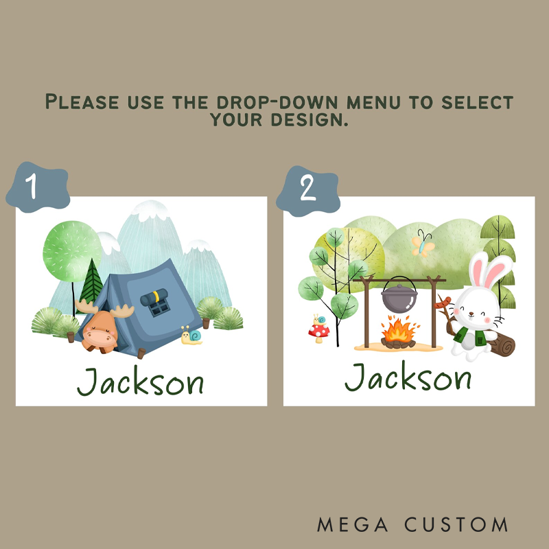 Personalized Kids Camping Mug Custom Kids Camping Cup Kids Camping Enamel Mug Campfire Mug Unbreakable Kids Woodland Mug