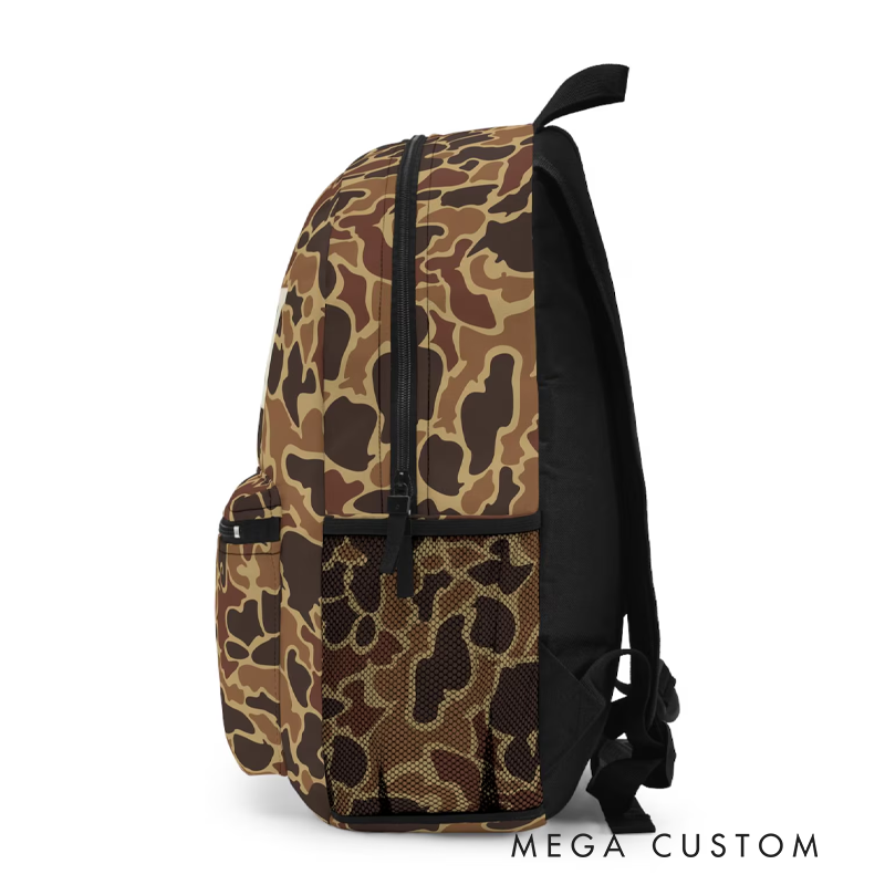 Personalized Retro Duck Camo Backpack Outdoor Adventures Gear Camouflage Knapsack Camo Backpack Duck Camo Backpack for Kids Hunting Lover