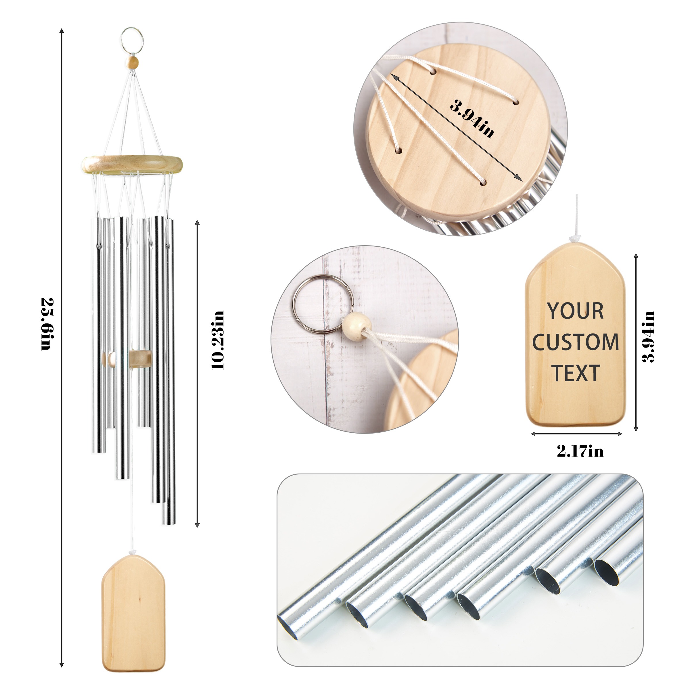 Personalized Angel Wings Memorial Wind Chimes for Loss of Loved One Bereavement Sympathy Memorial Gifts Chimes for Loss of Mother Father 