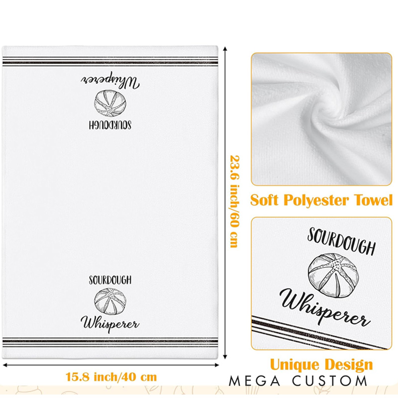 Personalized 5Pcs Kitchen Kitchen Towel Bakers Dish Towel with Name Absorbent Utensils Themed Cleaning Dishcloth for Baking Lover Gift