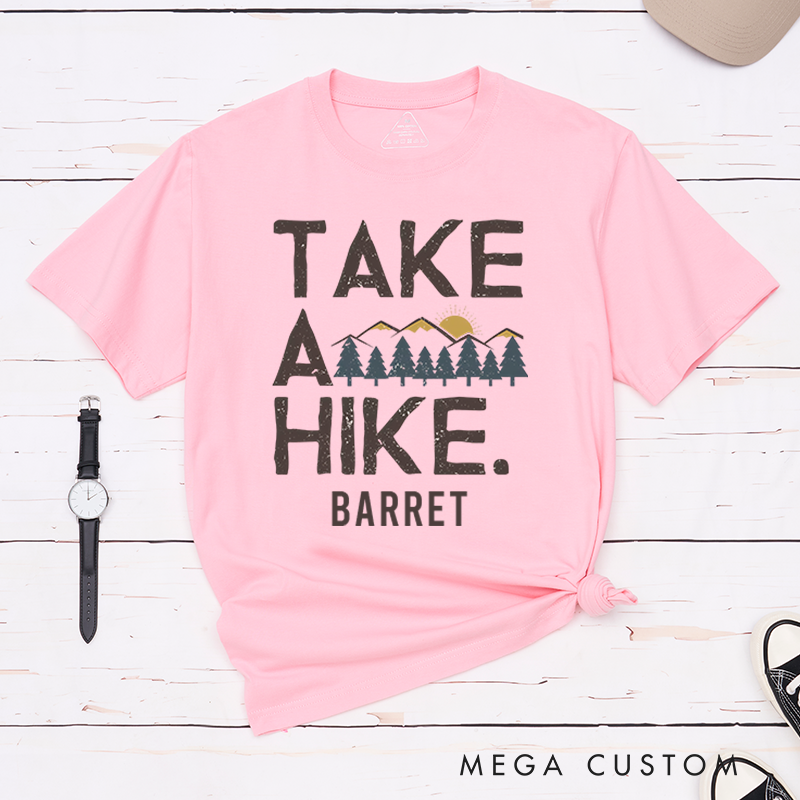 Personalized Take A Hik Adventure T-Shirt Outdoor Life Hiking Travel Shirt Gift for Outdoor Lover