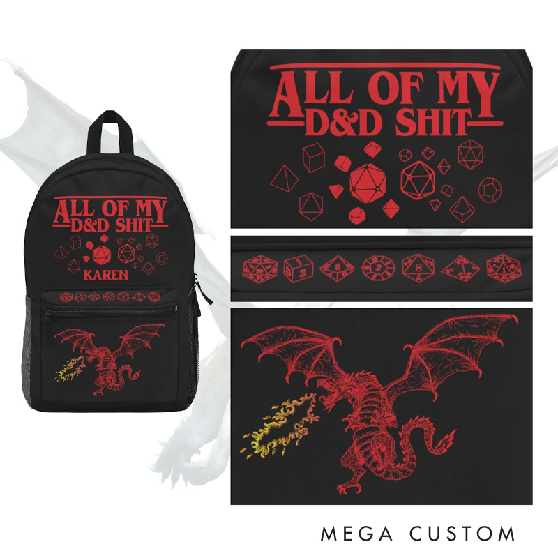 Personalized Funny game Backpack role-playing game enthusiasts Backpack Gift for Geek Game Lover