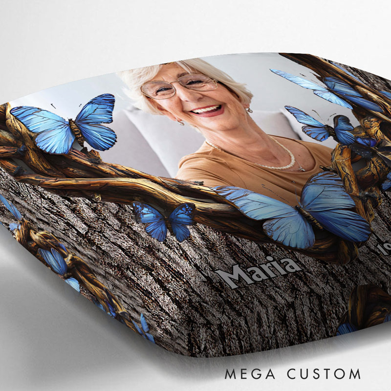 Personalized Memorial Photo Throw Pillow Hug This Pillow Graphic 3D Print Pillow Memorial Gift for Loss of Loved One