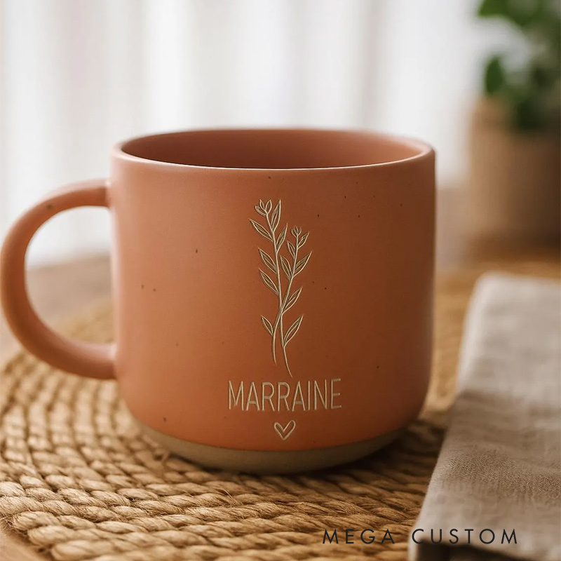 Personalized Engraved Ceramic Coffee Mug Custom Text Gift for Travel Lovers