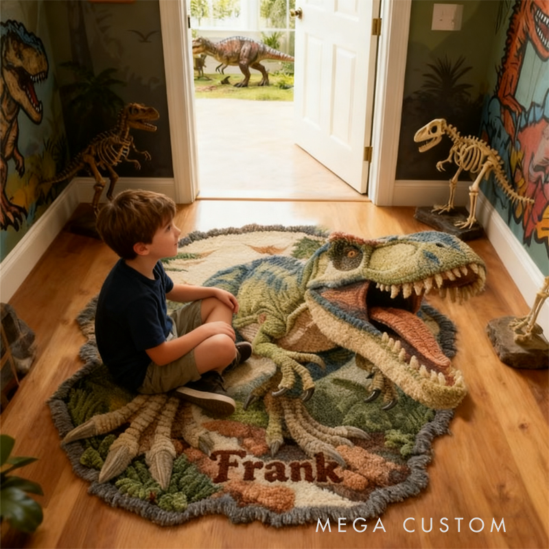 Personalized Dinosaur World with Name Christmas Gift for Kids Birthday Gifts for Boy