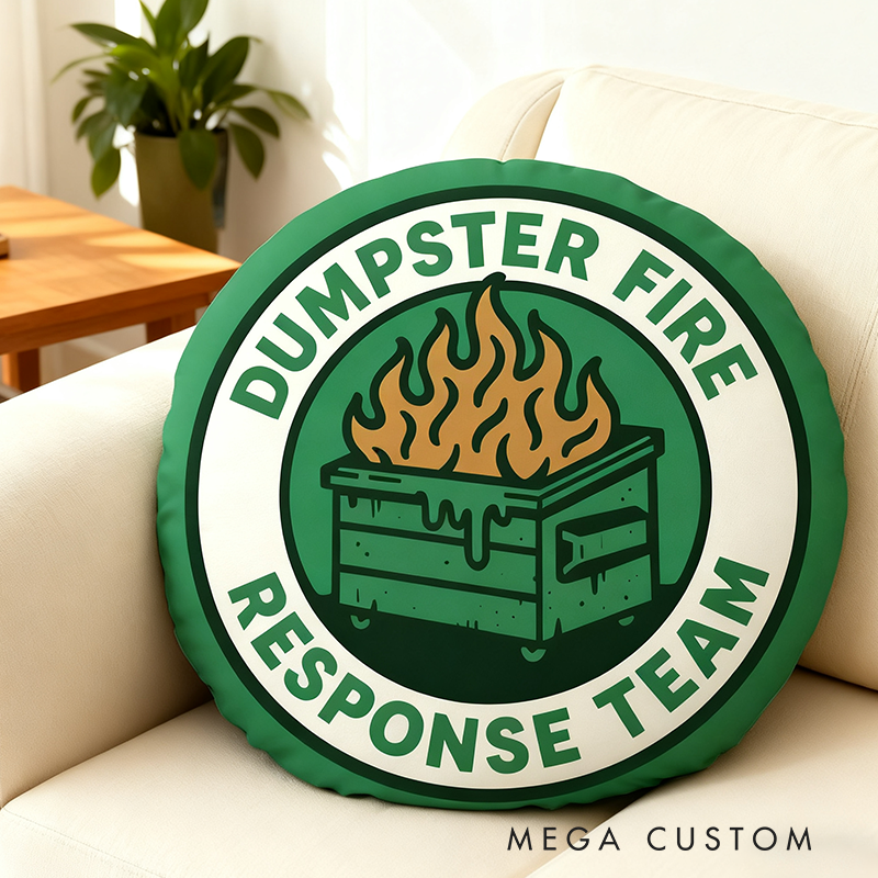 Personalized Dumpster Fire Response Team Funny Geek Pillow Gifts Geek Nerd Lover