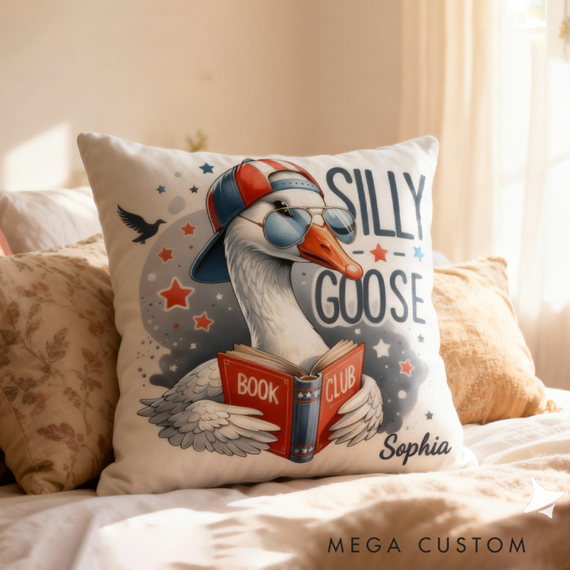 Personalized Book Stack Throw Pillow Fantasy Bookish Pillow with Name for Kids Boy Girl Gift for Reading Lover Pillow