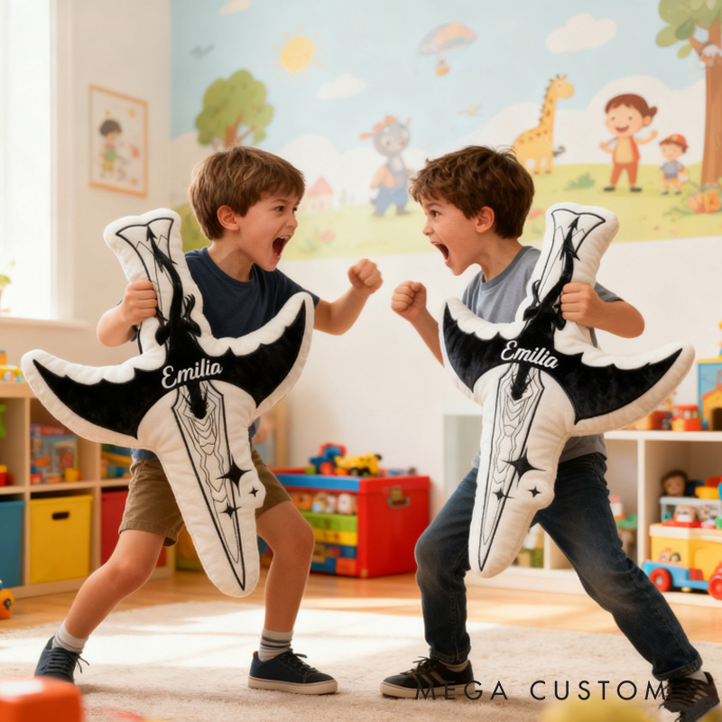 Personalized Violets Dagger Throw Pillow Dragon Sward Pillow Fantasy Book Lover Pillow with Name for Reader Bookworm Gift for Reading Lover Pillow