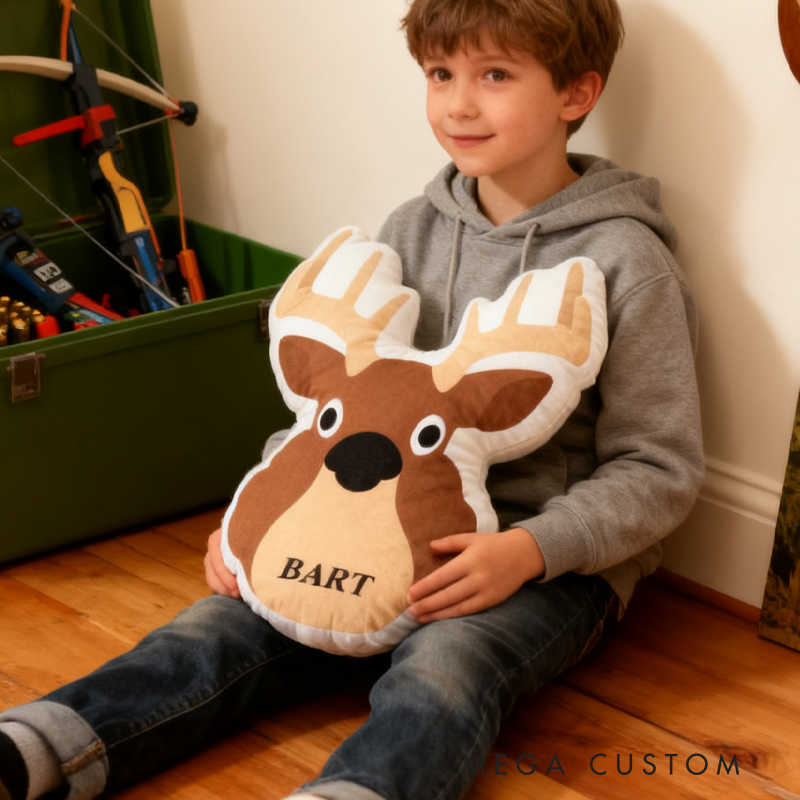 Personalized Deer Hunting Pillow Custom Hunting Lover Pillow Gift for Kid Hunting Lover