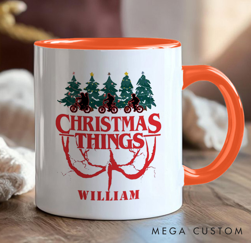 Personalized Christmas Things Cyclist Coffee Mug Funny Bicycle Gift Lover Mug Cyclist Gift Mountain Biker Gift Cycling Gift Bike Gift Bicyclist Mug Colour Options Available