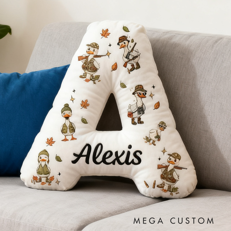 Personalized Hunting Season Pillow Duck Hunting Pillow Nature Hunting Lover Pillow Gift for Kid Hunting Lover