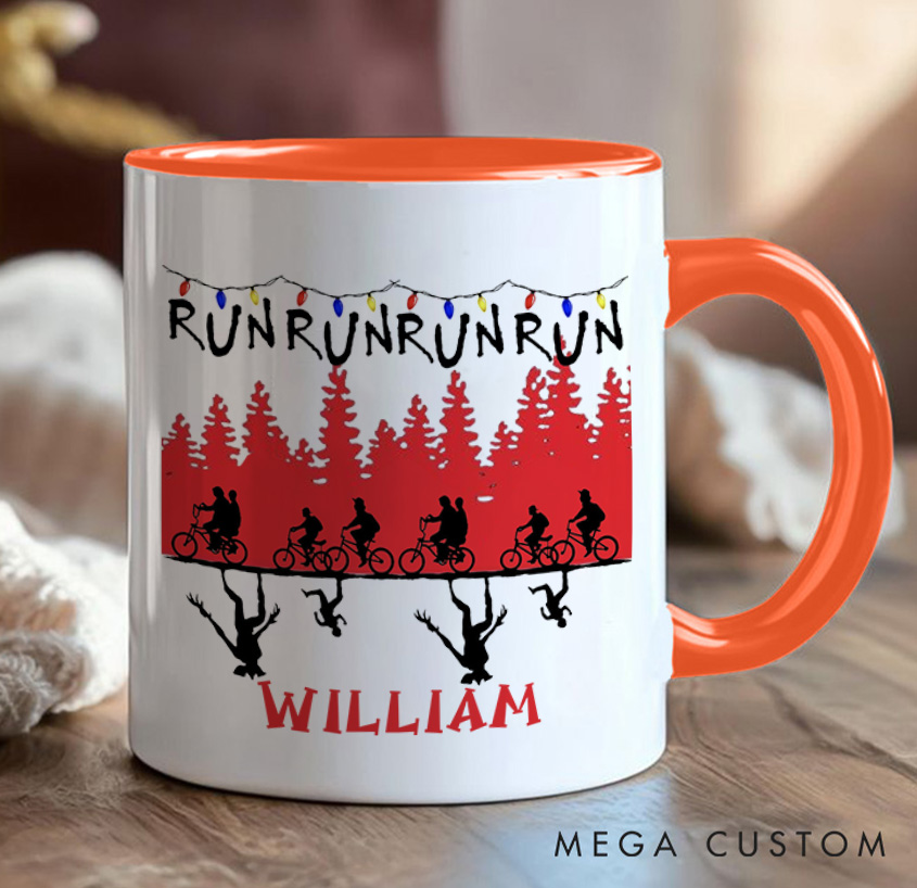 Personalized Christmas Things Cyclist Coffee Mug Funny Bicycle Gift Lover Mug Cyclist Gift Mountain Biker Gift Cycling Gift Bike Gift Bicyclist Mug Colour Options Available