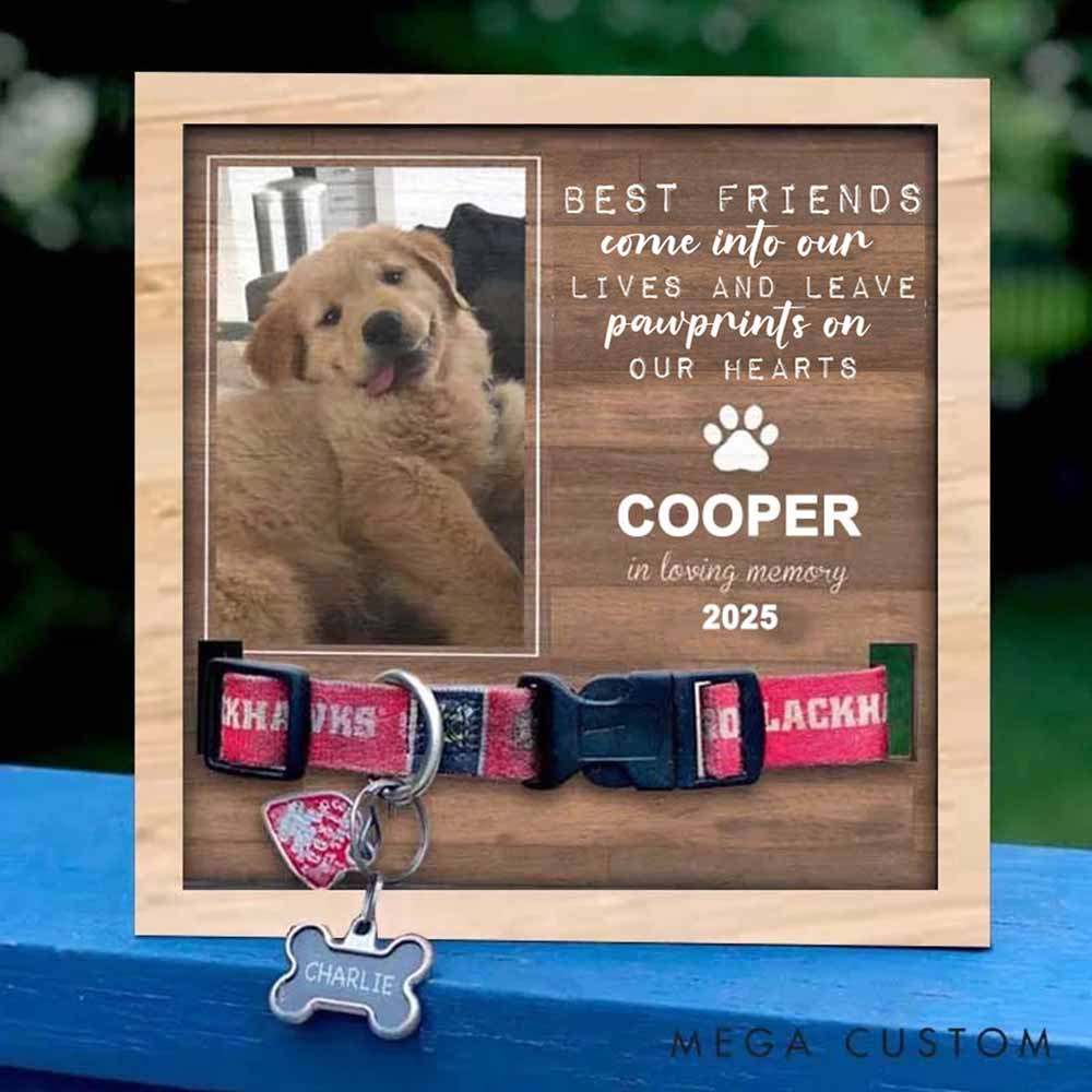 Personalized Pet Lover You Were My Favorite Hello and My Hardest Goodbye Pet Collar Holder