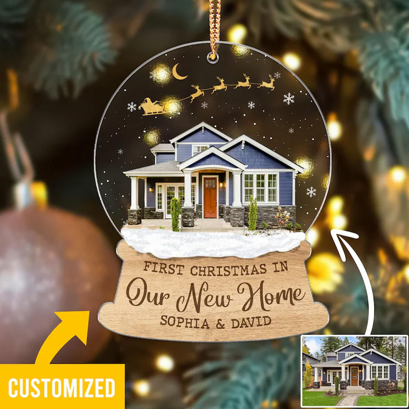 Personalized New Home Photo Ornament Custom New Home Gift Our New Home Ornament Housewarming Ornament Gift 2025