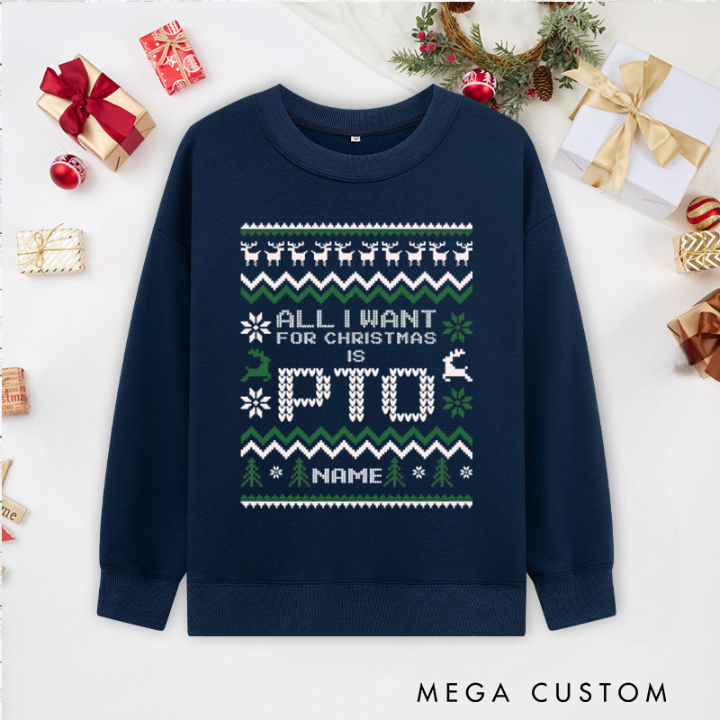 Personalized Office Christmas Sweatshirt Funny Christmas Pto Sweatshirt Work Christmas Party Gift for Geek Nerd Work Gift Exchange