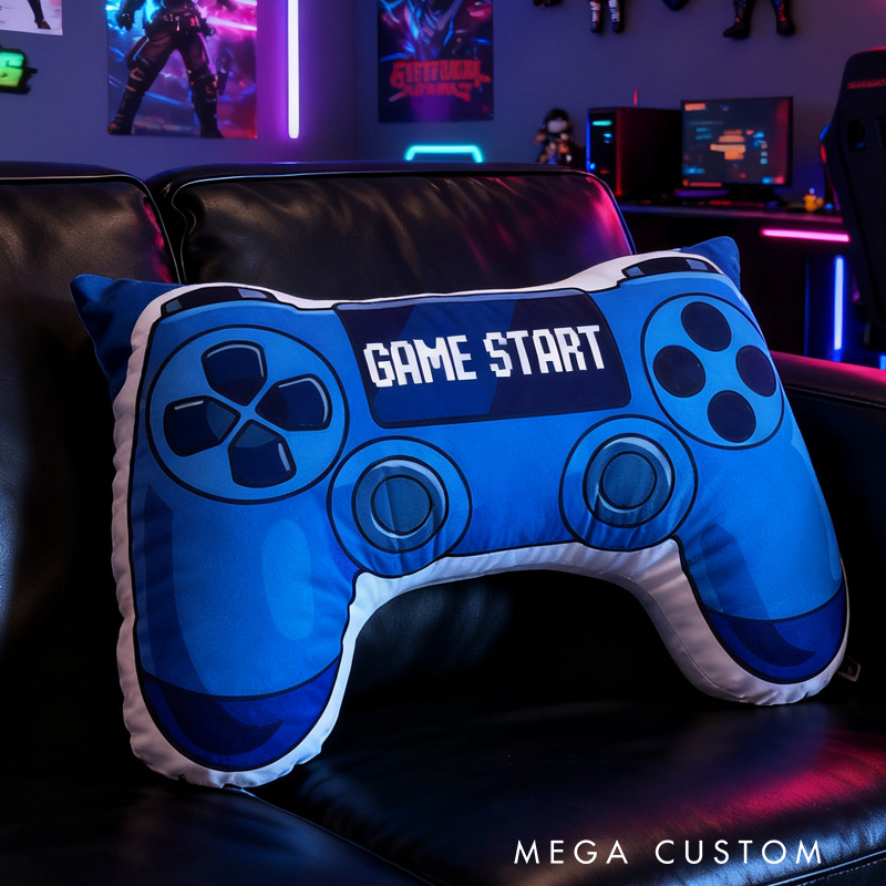 Personalized Game Controller Pillow Christmas Gift for Gamer Geek Video Game Gift Controller Pillow Cushion Game Room Living Room Bedroom Decor
