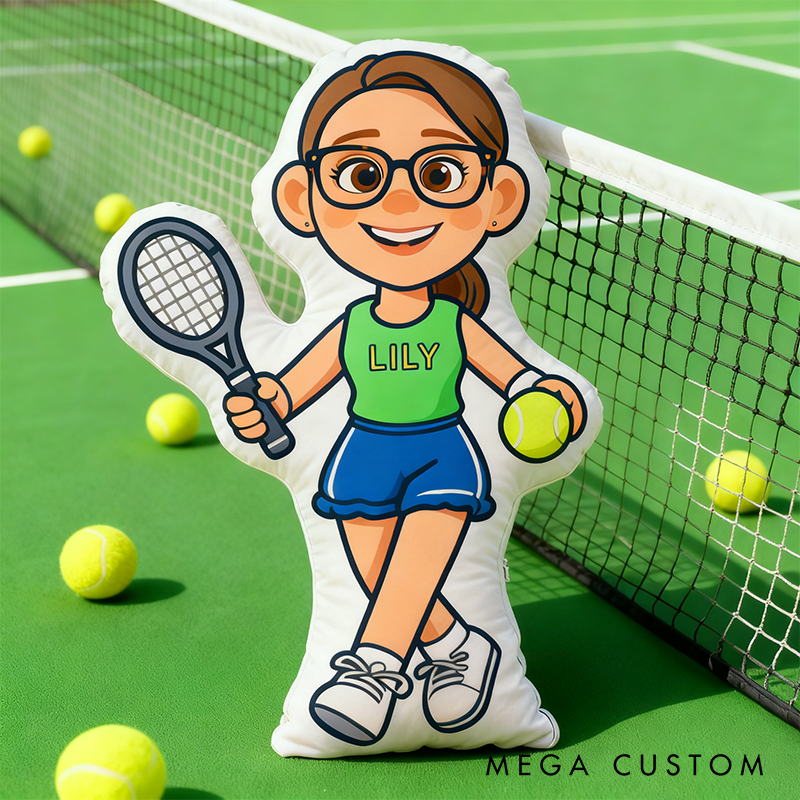 [Copy]Personalized Graphic3DPrint Tennis Letter Pillow with Custom Name for Sports Lovers