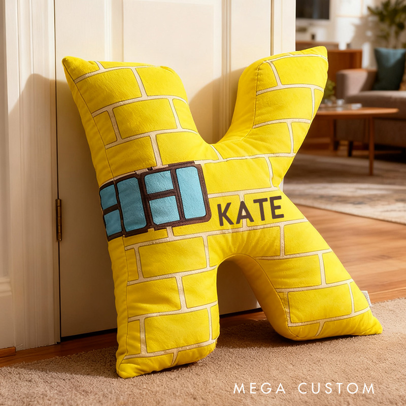 [Copy]Personalized Housewarming Pillow Graphic 3D Print Custom Name Cozy Home Decor with Fun Blue House Design Soft Accent Cushion Perfect New Home Gift 