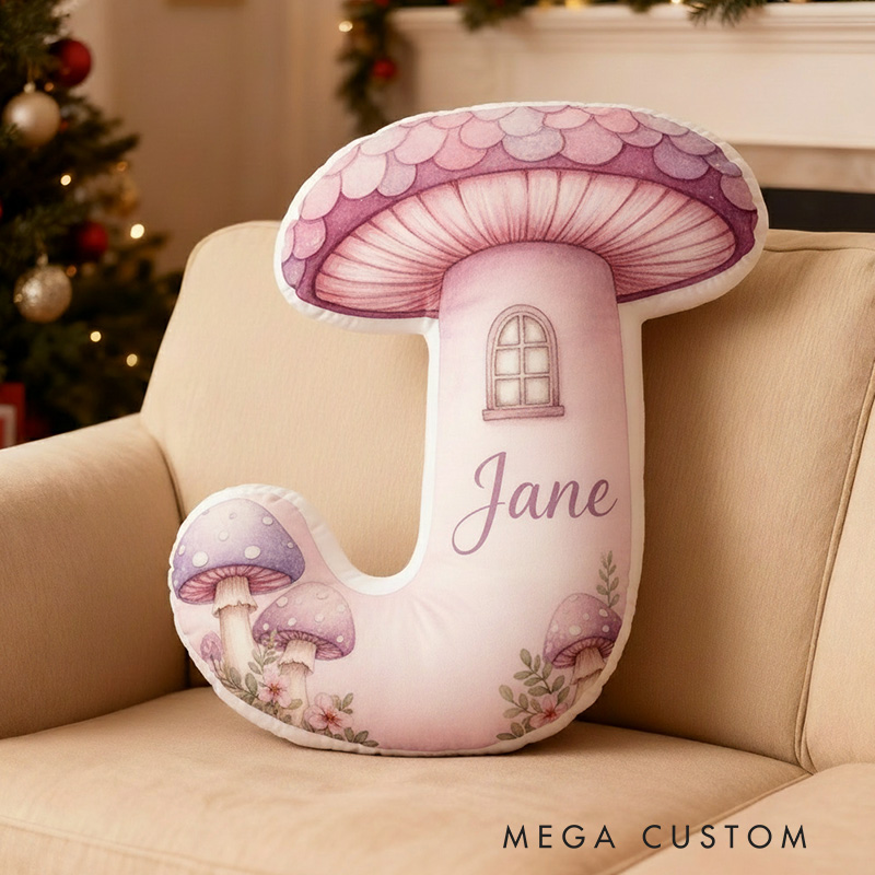 Personalized Initial Pillow Custom Name House Pillow Gift for Kids Family Housewarming Gift