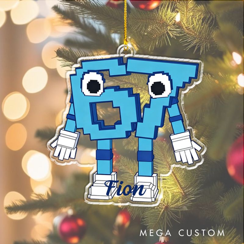 Personalized 67 Meme Christmas Ornament Gift Custom Holiday Gift Funny Christmas Decoration Unique Christmas Ornament for Game Geek Lover