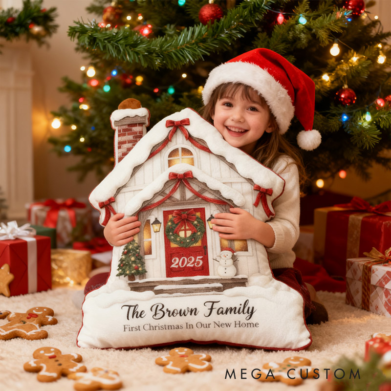 Personalized New Home Pillow Graphic 3D Print Custom Family Name New Home Gift Housewarming Gift