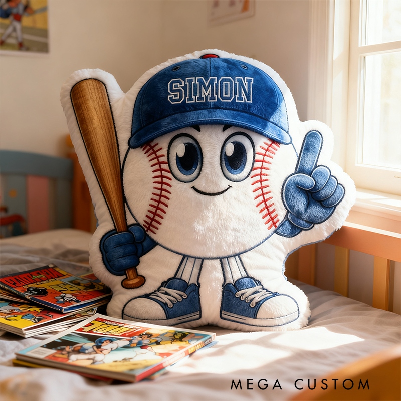 Personalized Baseball Pillow with Custom Name A Must-Have Gift for Sports Fans and Kids